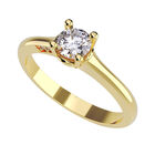 Anillo de Compromiso en Oro Amarillo 14K con Circonia -  Talla:6.5/ M361-14Y-CZ-65