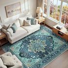 Alfombra Releany 183 Cm Turquesa Lavable