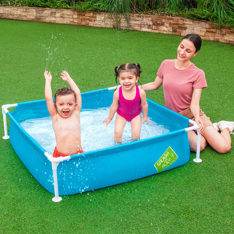 Alberca R&iacute;gida con Estructura Cuadrada 1.22m X ... image number null