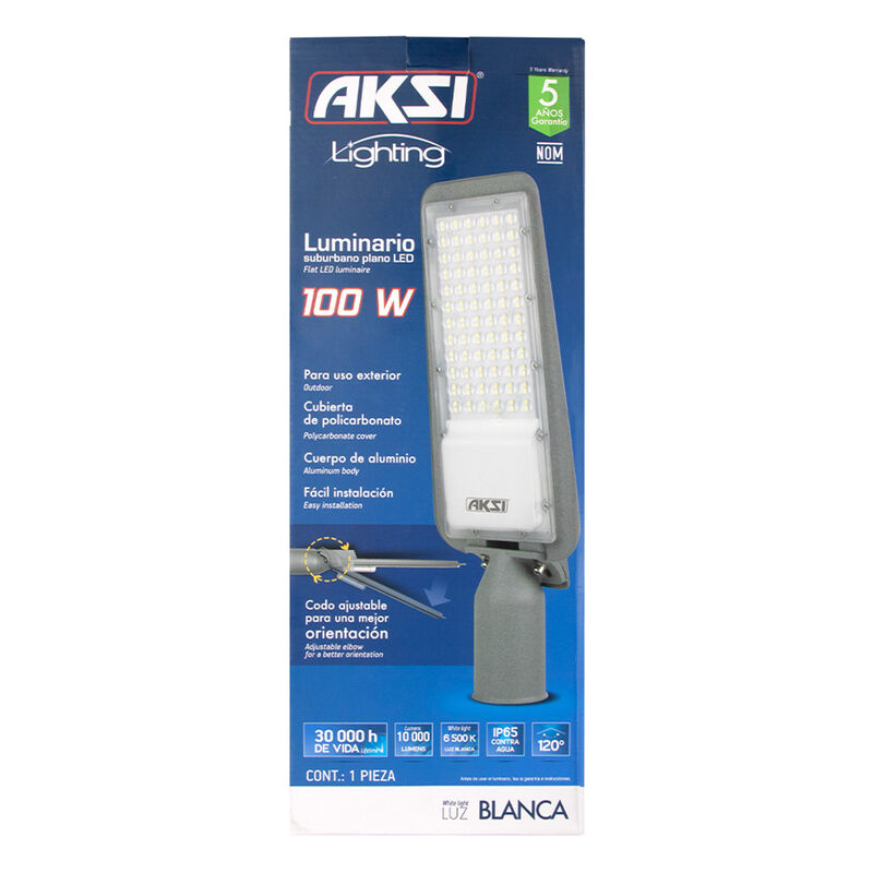Luminario Suburbano Aksi LED Plano Aluminio 100... image number null