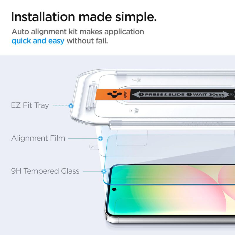 Protector De Pantalla Spigen Glastar Ez Fit Gal... image number null