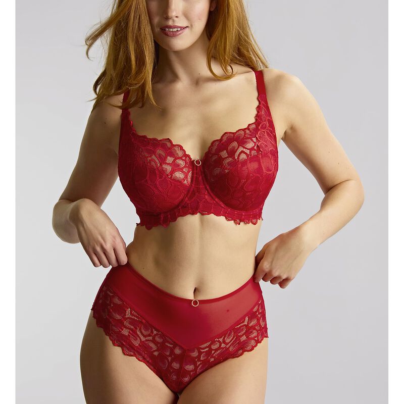Sujetador Panache Allure 38G Rojo Intenso de En... image number null