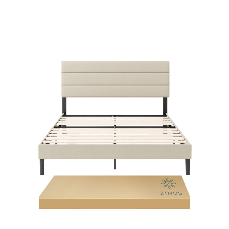 Zinus Piper | Cama Con Dise&ntilde;o En L&iacute;neas Queen S... image number null