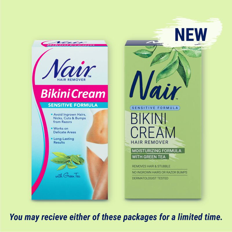 Crema Depilatoria Nair Bikini Con T&eacute; Verde 50 M... image number null