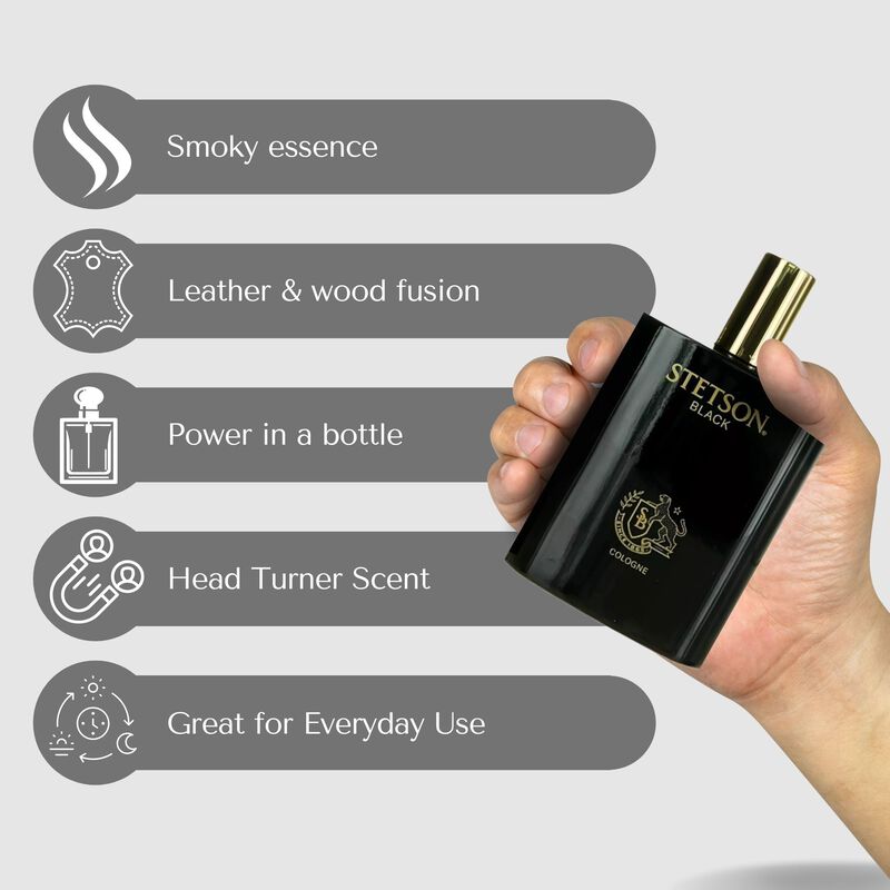 Perfume Stetson Black Cologne Para Hombre, 100 ... image number null