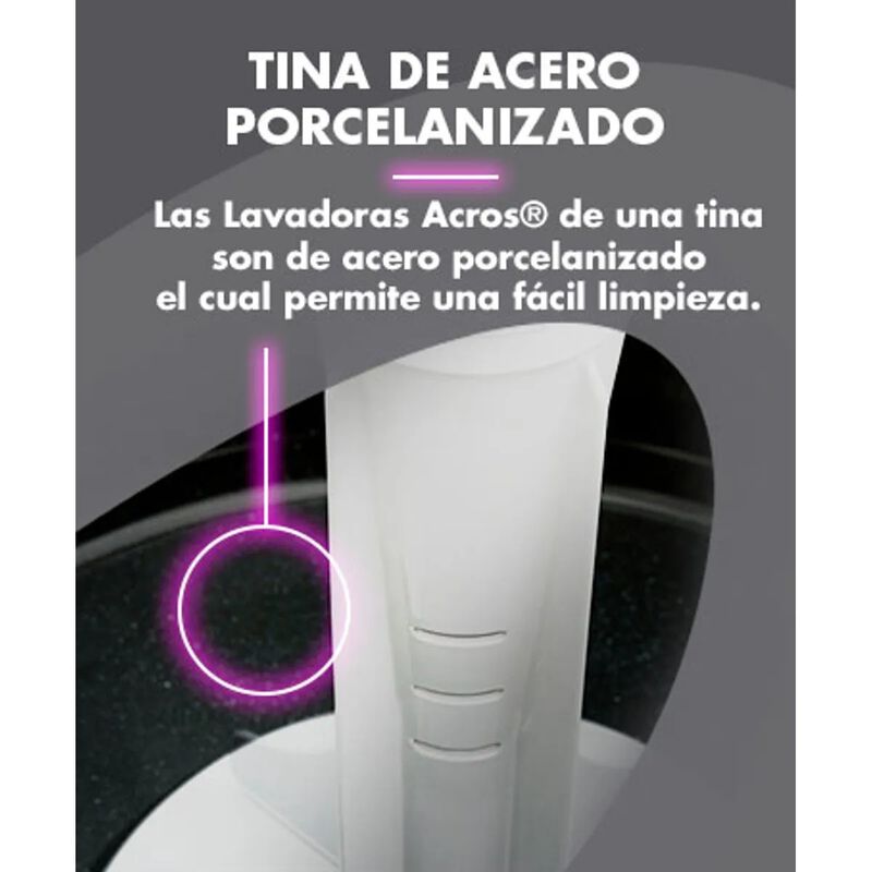 Lavadora Una Tina Acros Gris 22 kg image number null