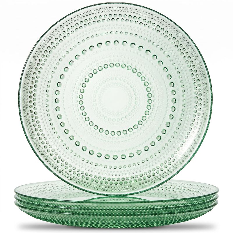 Platos Khen De Vidrio Con Textura De Clavos, Co... image number null