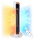 Calefactor Ventilador El&eacute;ctrico Cer&aacute;mico de Torre 1500w Control Remoto