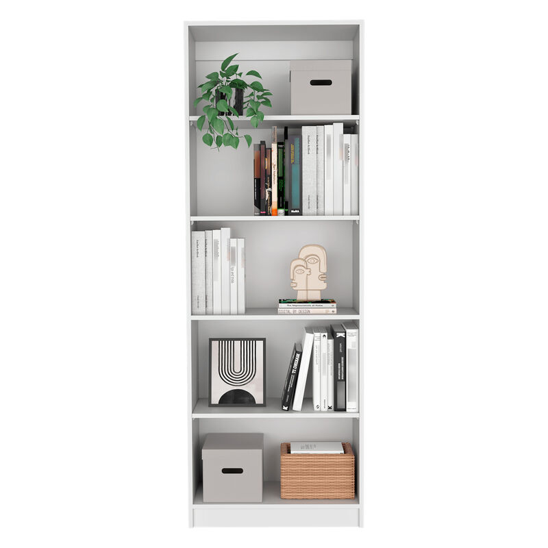Librero Home Blanco con Cinco Entrepa&ntilde;os image number null