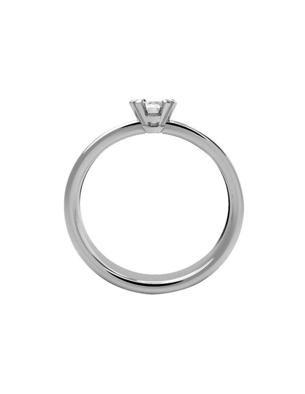 Anillo de Compromiso de 14K con Circonia Talla ... image number null