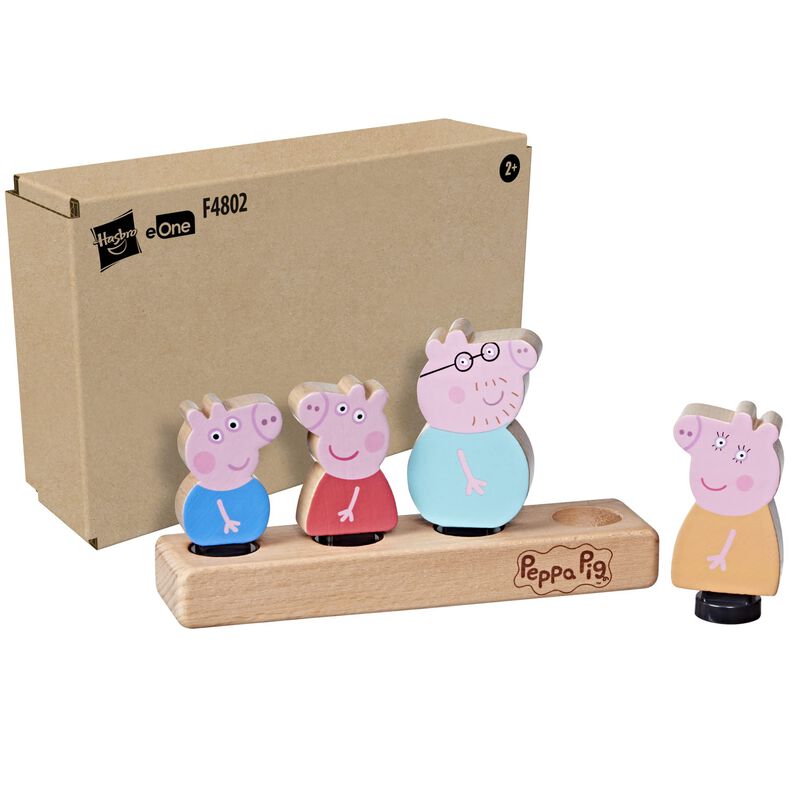 Figuras Familiares De Madera De Peppa Pig, Jugu... image number null