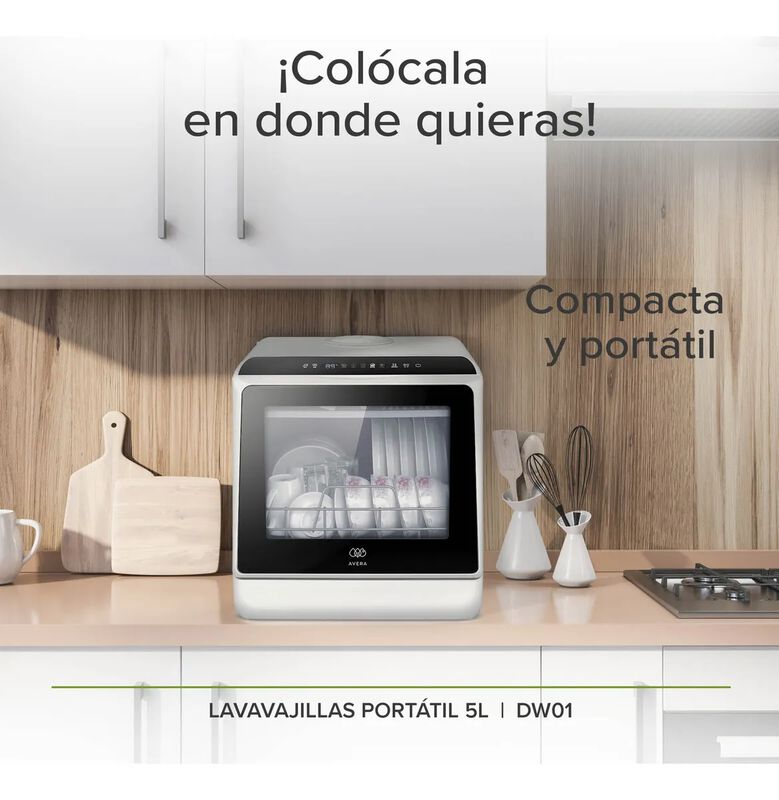 Avera Lavavajillas Port&aacute;til De Encimera 5 Progr... image number null
