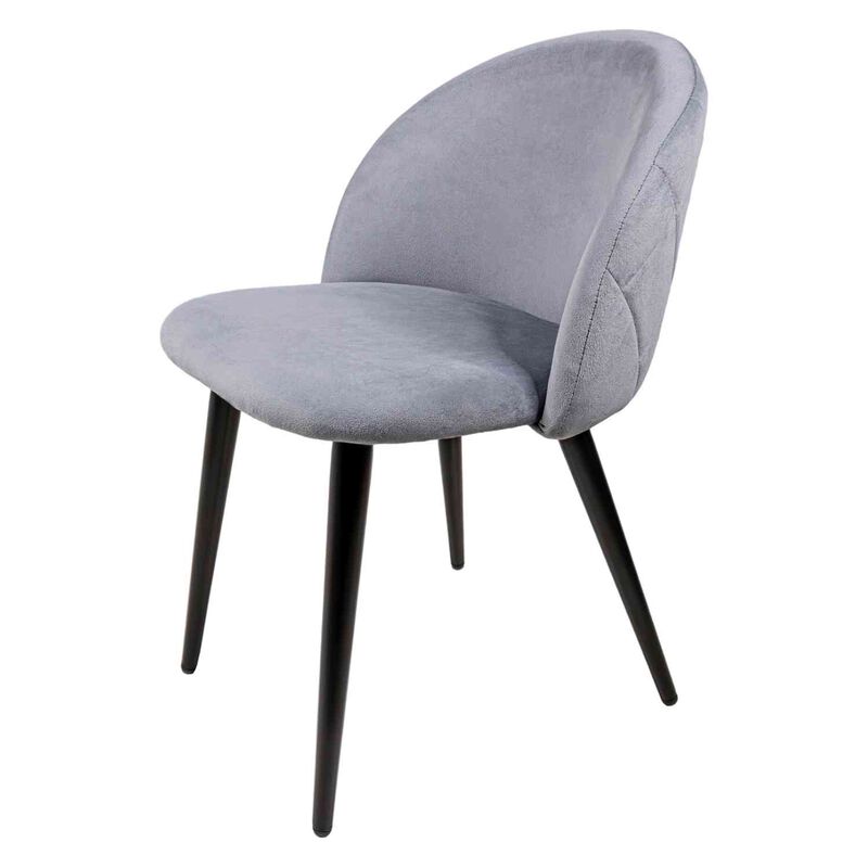 Set 2 Sillas Comedor Terciopelo Modernas Acolch... image number null