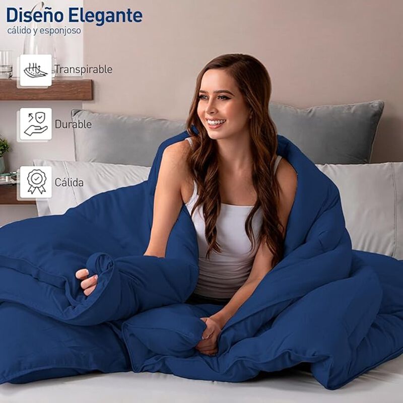 Edredon Acolchado Tama&ntilde;o Matrimonial Bluelander image number null