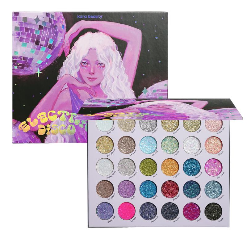 Paleta De Glitter Kara Beauty Electric Disco 30... image number null