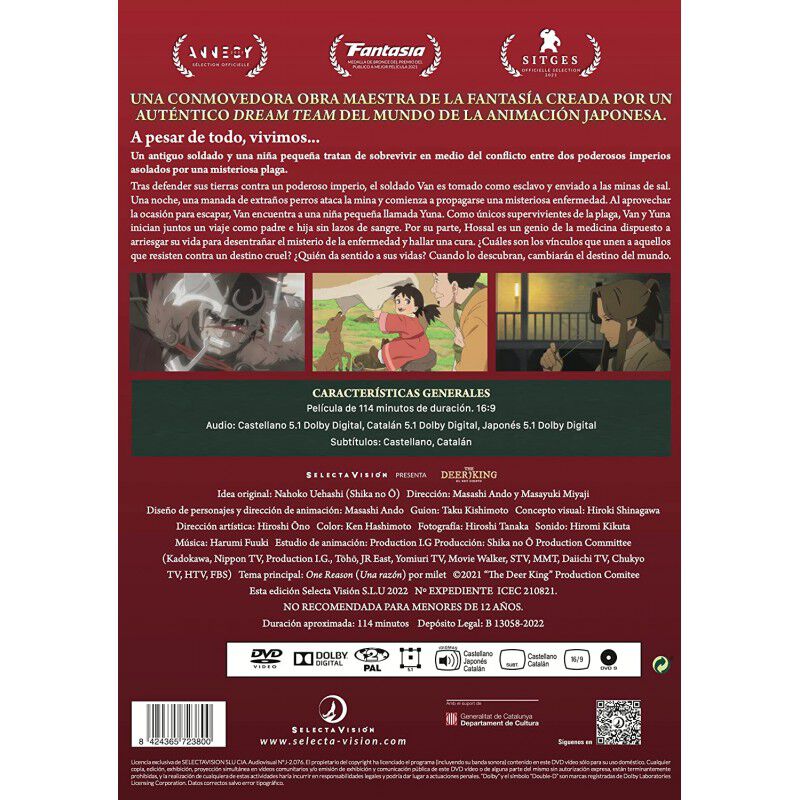 El Rey Ciervo. Pel&iacute;cula Dvd. [dvd] image number null