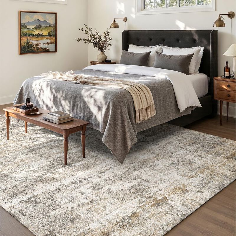 Alfombra Lidall 183x274 cm Gris Beige Lavable V... image number null