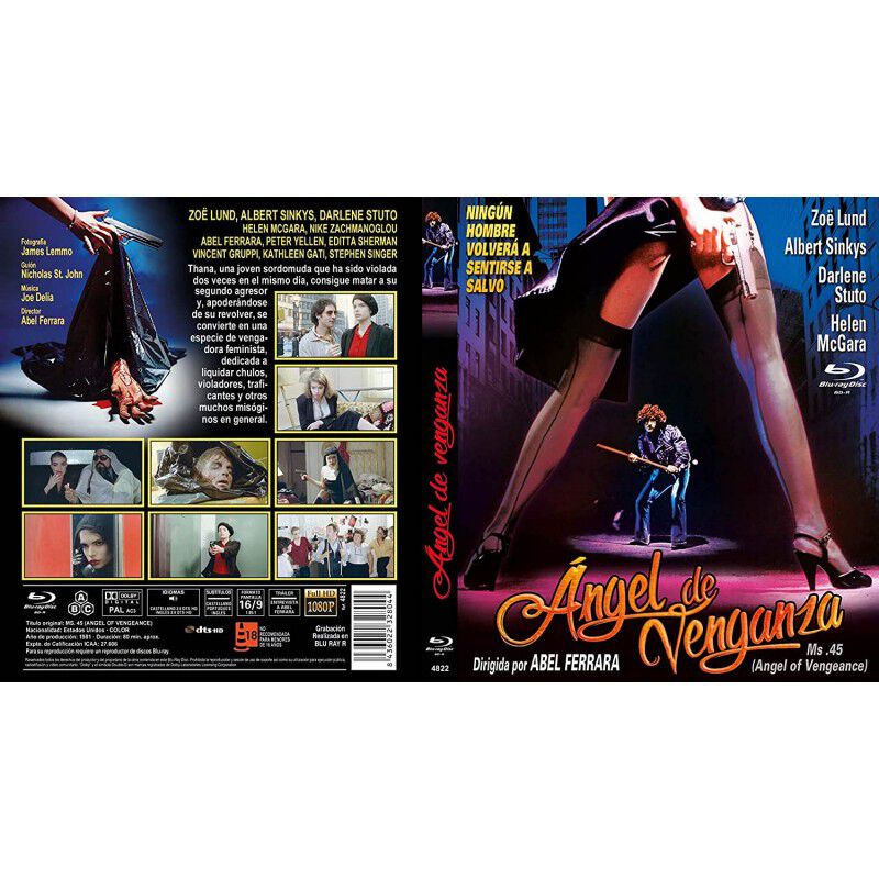 &Aacute;ngel de Venganza: Ms. 45 (1981) [Blu-ray] image number null