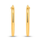 Arracadas Oro 10k Diamantado 15mm | Encanto Fino Bizzarro