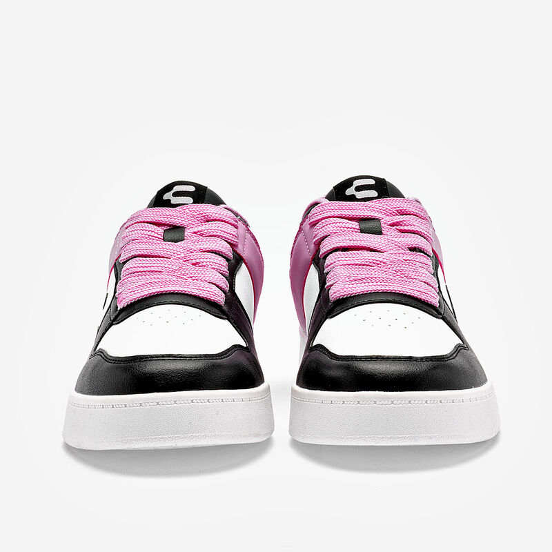 Charly tenis para mujer blanco negro rosa cod 1... image number null