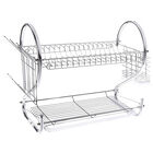 Escurridor de Platos Aquila 2 Niveles 16 Cromado