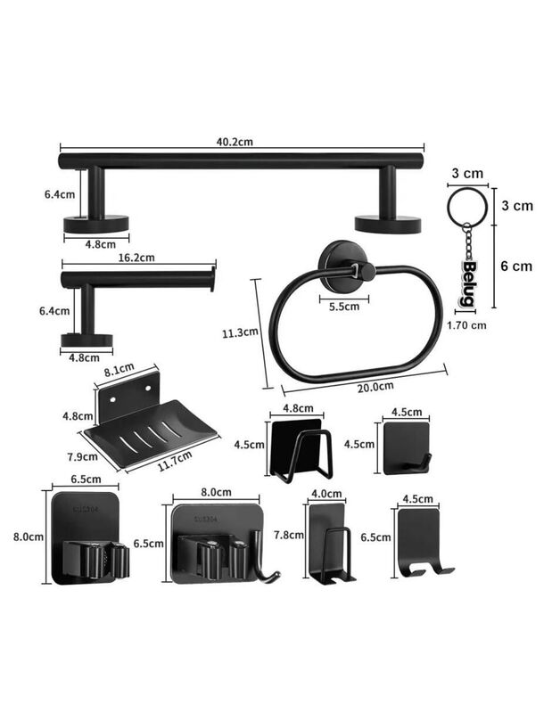 Gancho Casa BIU de acero 15 piezas image number null