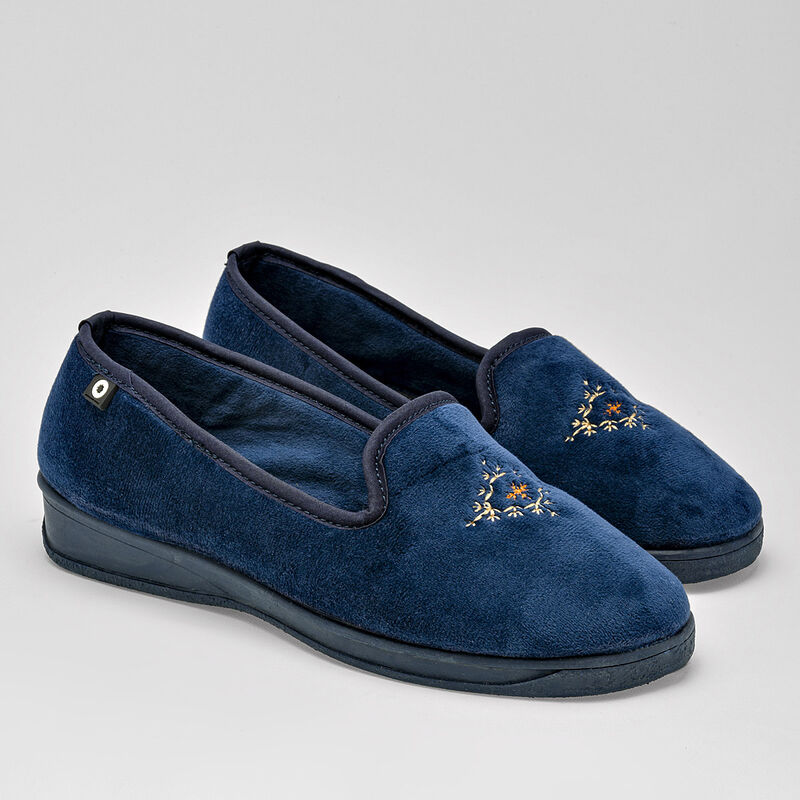 Mora Confort Pantufla para mujer marino image number null