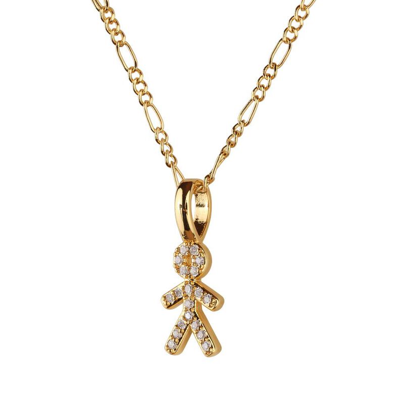Collar Mujer Oro 14k, Dijes Hijos, Regalos Mamá... image number null