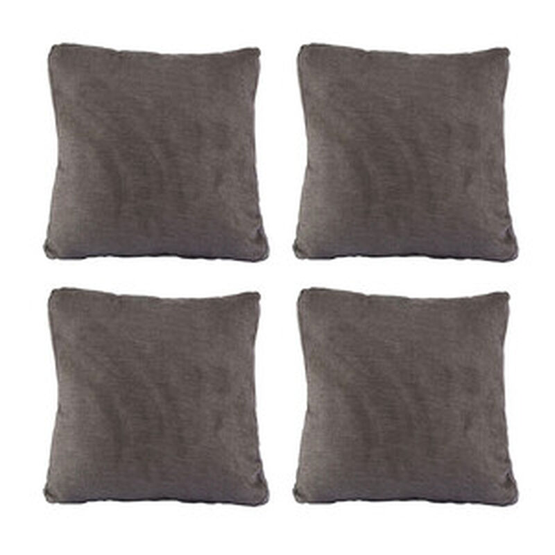 Set de 4 Cojines Dicasa ZitaOne Gris Oscuro image number null