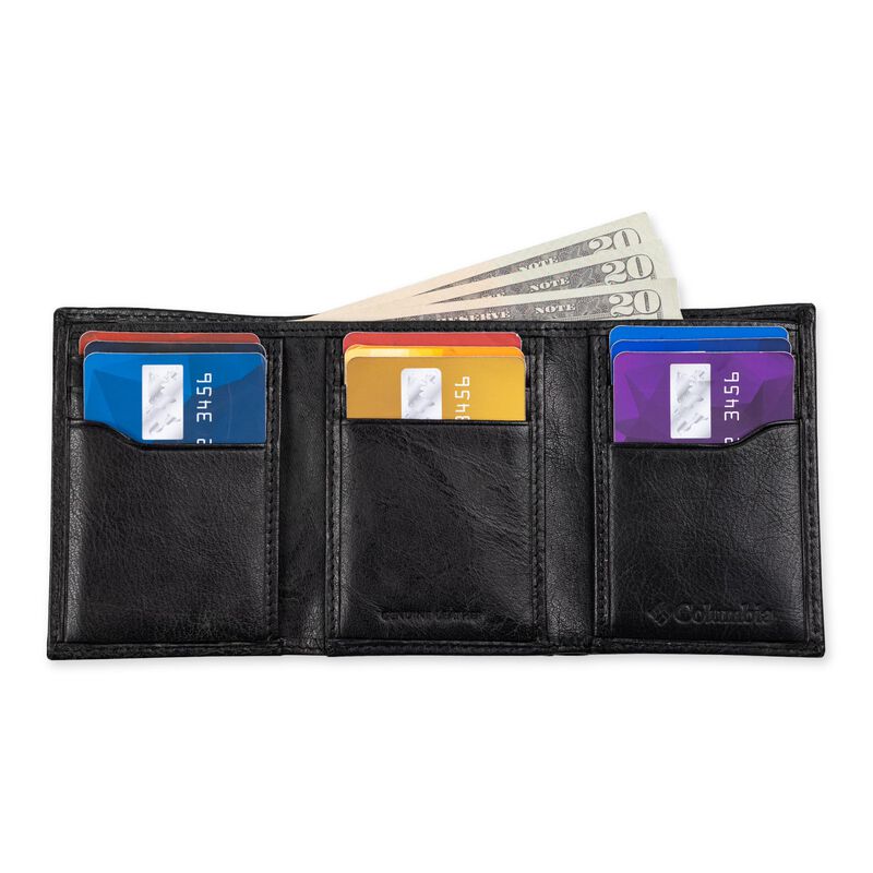 Cartera Triple Columbia Leather Para Hombre, Ne... image number null