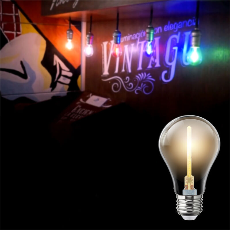 Pack de 6 focos LED Aksi 1W A19 Estela de luz B... image number null