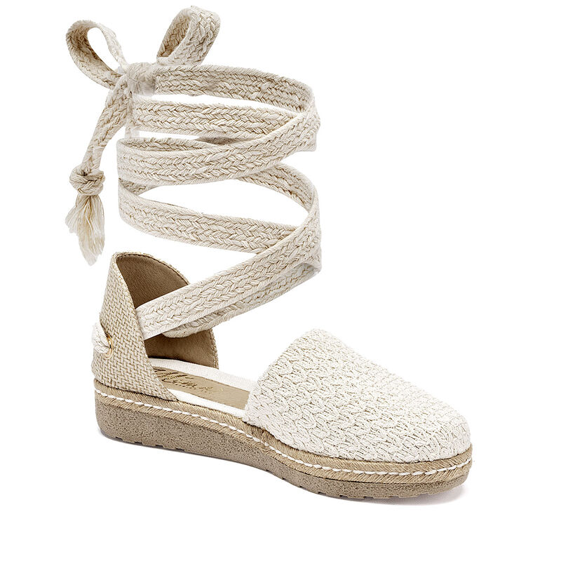 Mimar alpargata plataforma para mujer latte cod... image number null