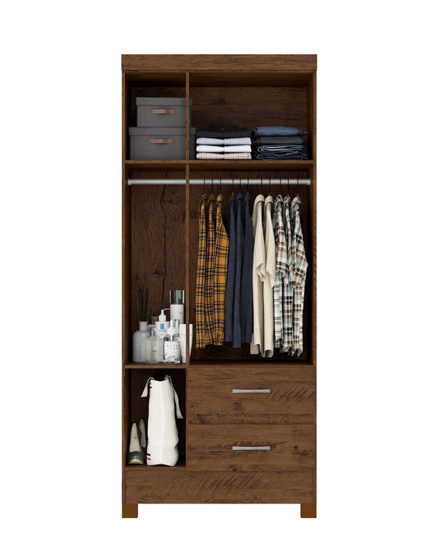 Ropero Closet Moderno Iris 3 Puertas Y 2 Cajone... image number null