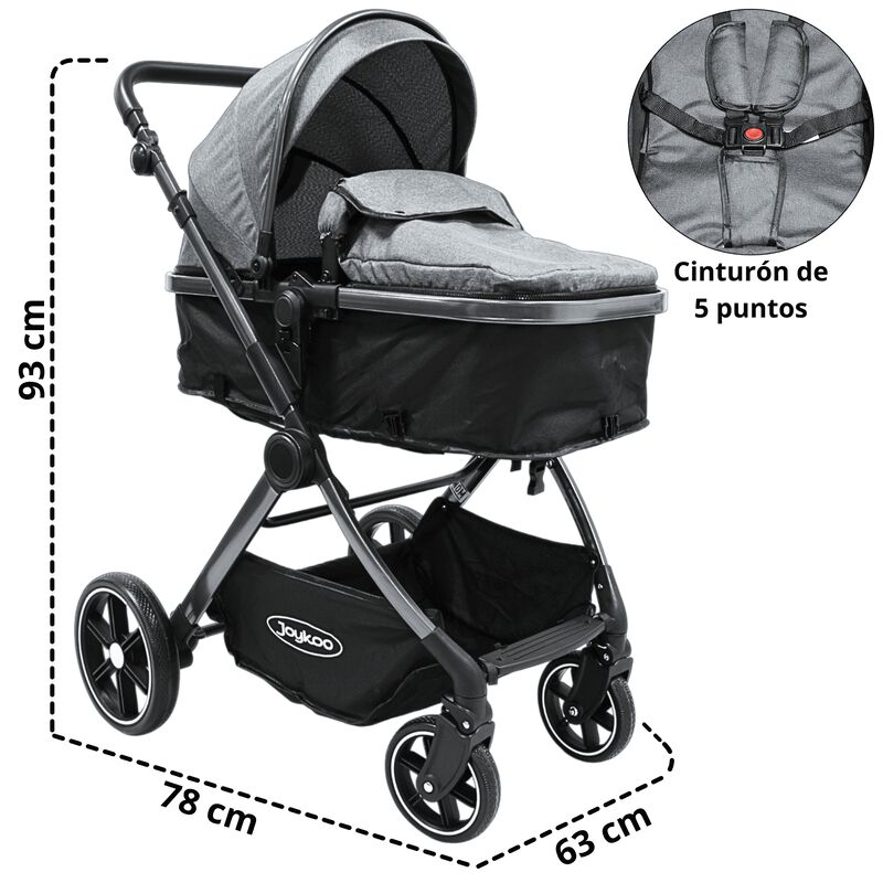 Carriola para Beb&eacute; Asiento Reversible Convertib... image number null