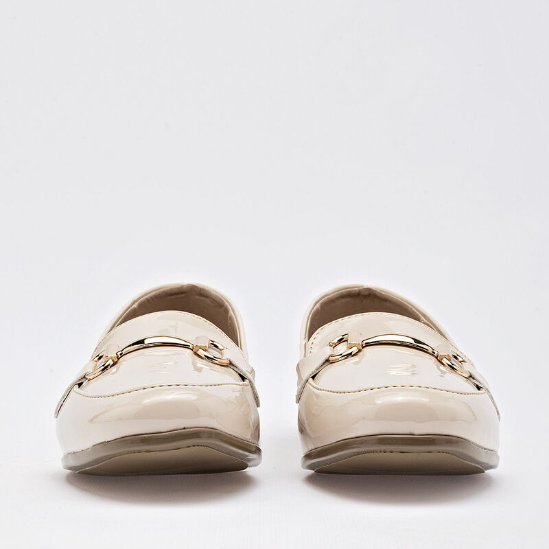 Moramora mocas&iacute;n para mujer beige charol cod 14... image number null