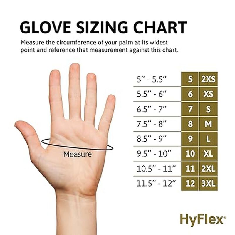Ansell Hyflex 11-840 Microfoam Guantes Con Recu... image number null