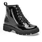 Queen Botín para niña. Negro charol