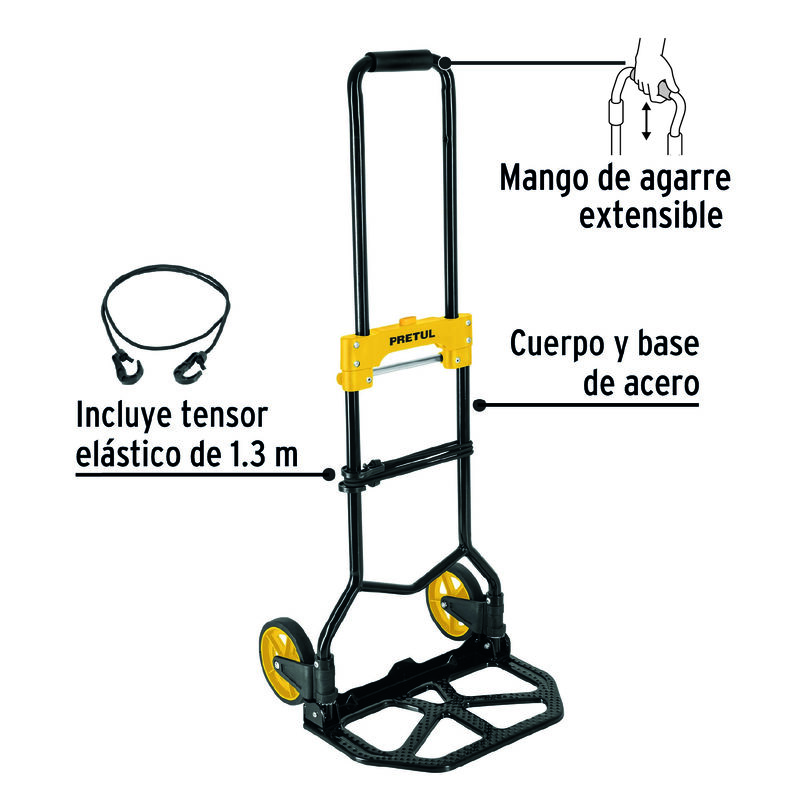 Diablo de Carga Plegable Acero 60 Kg Pretul image number null