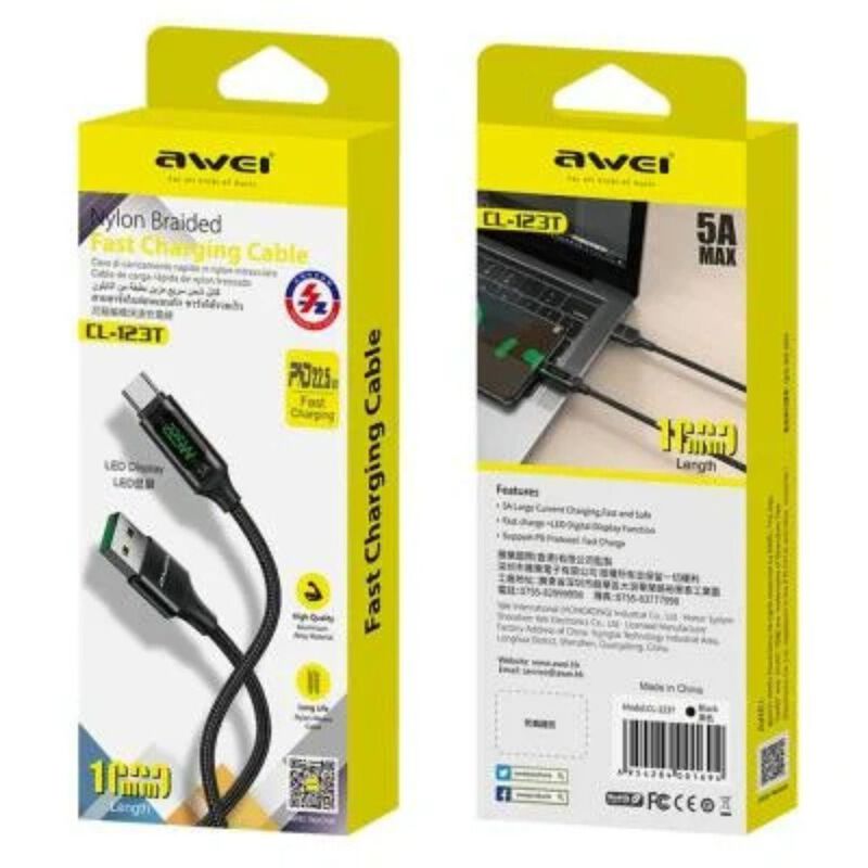 Awei Cl-123t Cable De Carga Rapida (nilon) image number null