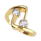 Anillo de Compromiso en Oro Amarillo 14K con Circonia -  Talla:9.5/ FJ735-14Y-CZ-95