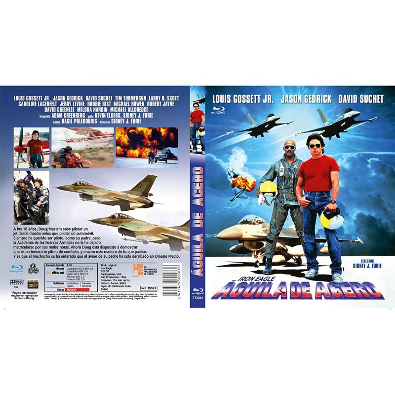 &Aacute;guila de Acero BLU RAY 1986 Iron Eagle [Blu-ra... image number null