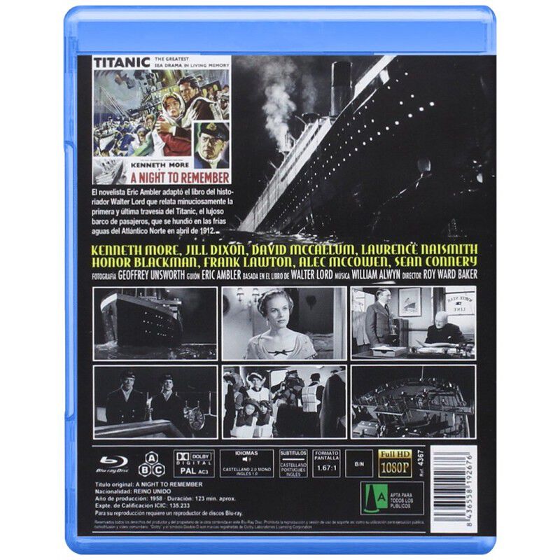 La &Uacute;ltima Noche Del Titanic (blu-ray) image number null