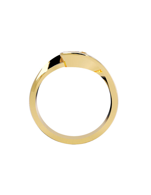 Anillo de Compromiso de 14K con Diamante de Lab... image number null