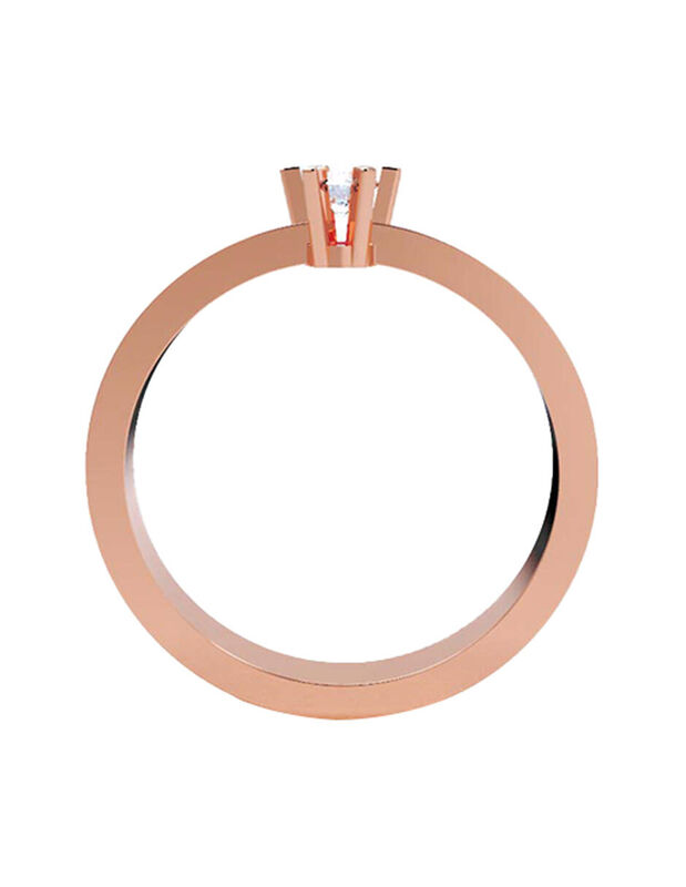 Anillo de Compromiso de 14K con Diamante de Lab... image number null