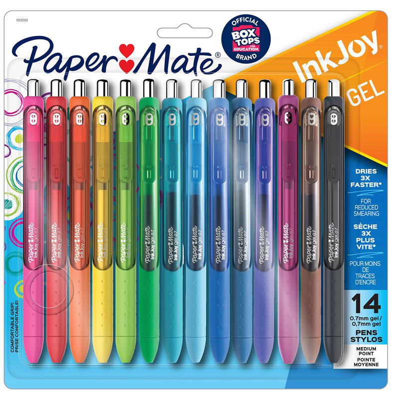 Bol&iacute;grafos De Gel Paper Mate Inkjoy De Punta Me... image number null