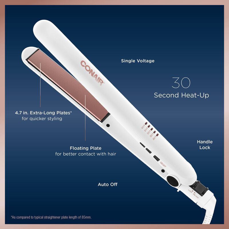 Plato Doble De Cer&aacute;mica Flat Iron Conair De 1 P... image number null