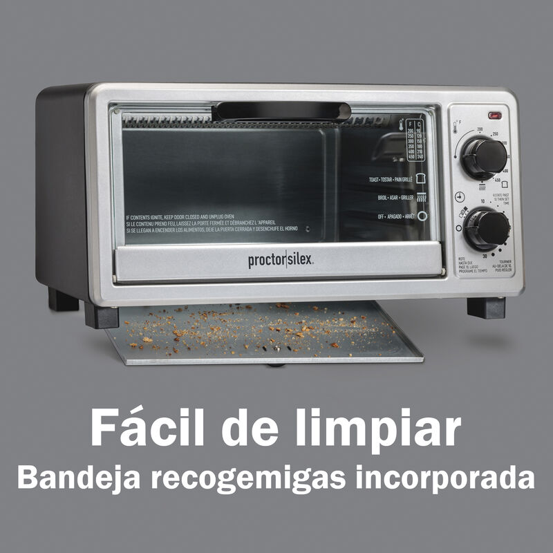 Horno Tostador Proctor Silex 4 Rebanadas Plata ... image number null