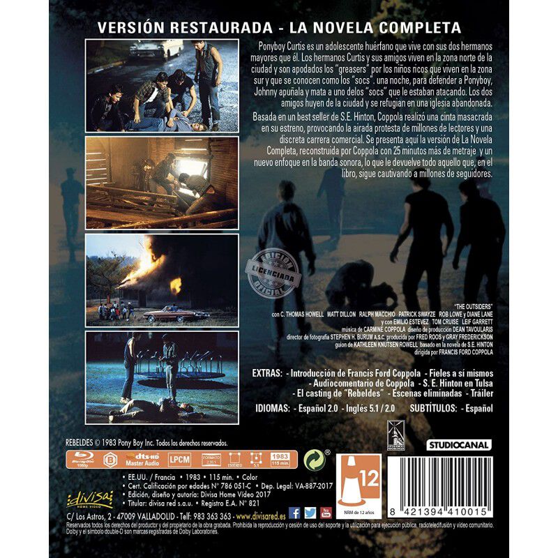 Rebeldes [Blu-ray] image number null