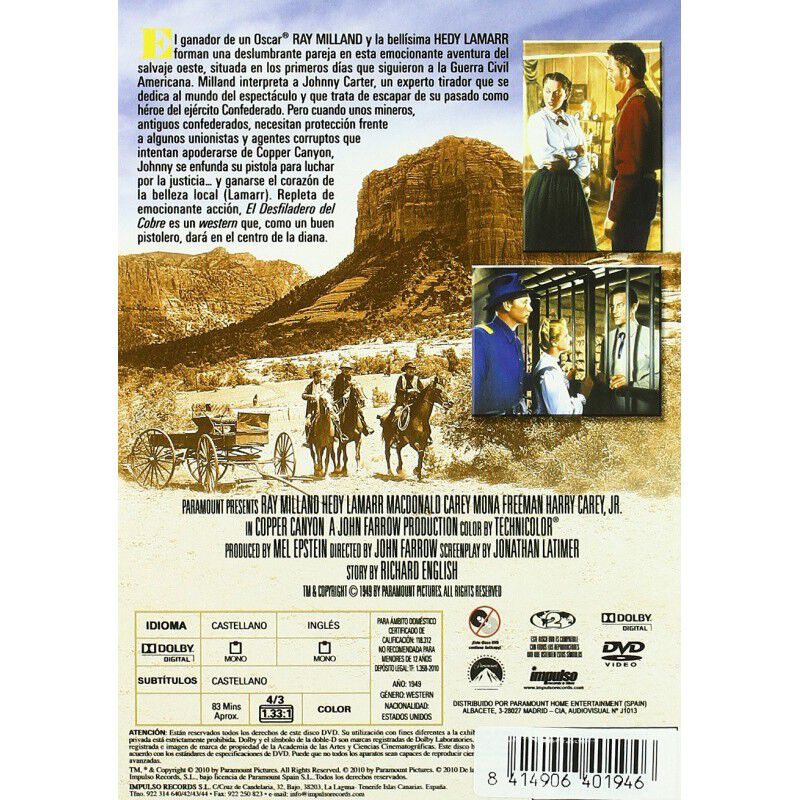 El Desfiladero Del Cobre (dvd) image number null