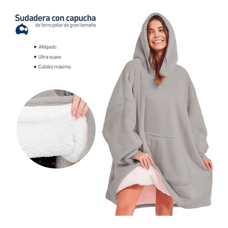 Sudadera Cobija Manta con Borrega Bluelander image number null
